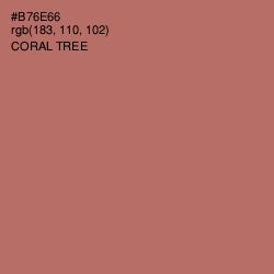 #B76E66 - Coral Tree Color Image